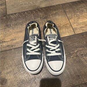 Converse Navy and White Low-Top Sneakers